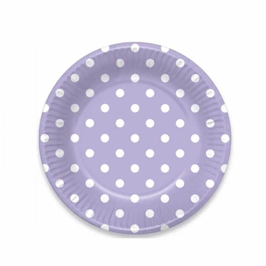 Nedi 23 Cm Karton Tabak Puantiyeli 10 Lu Mor Tkt11016