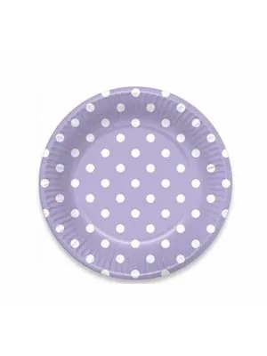 Nedi 23 Cm Karton Tabak Puantiyeli 10 Lu Mor Tkt11016