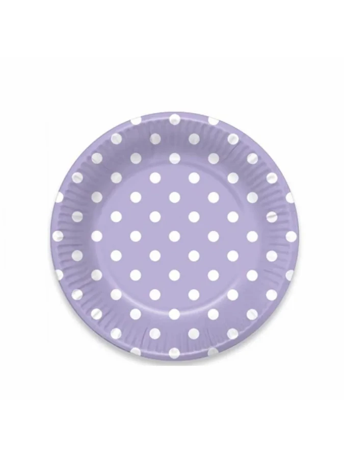 Nedi 23 Cm Karton Tabak Puantiyeli 10 Lu Mor Tkt11016