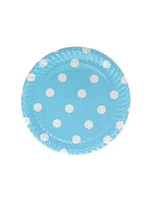 Nedi 23 Cm Karton Tabak Puantiyeli 10 Lu Mavi Tkt11013