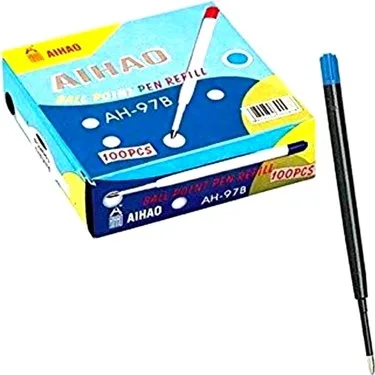 Aihao Plastik Tükenmez Kalem Yedeği (refil) Mavi 97-b