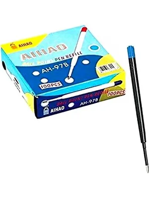 Aihao Plastik Tükenmez Kalem Yedeği (refil) Mavi 97-b