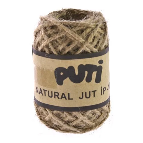 Puti 10mt Natural Jüt İp (kendir)01869