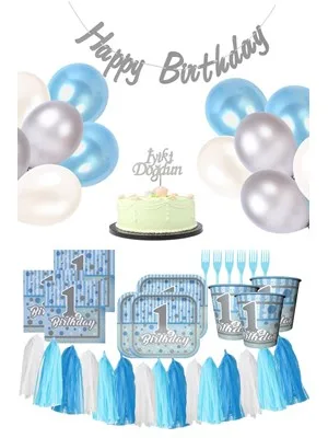 Nedi Peçete 20 Li Doğum Günü Balonlu+kız Erkek Bebek 05912