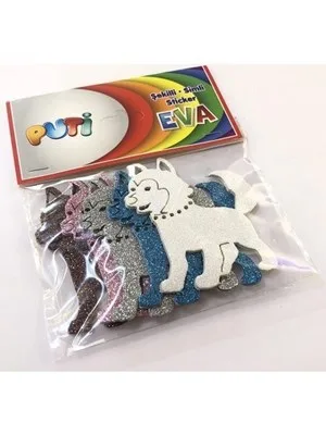Puti Eva Simli Sticker Köpek 3030