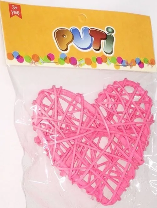 Puti Bambu Kalp Süs Tekli 8849