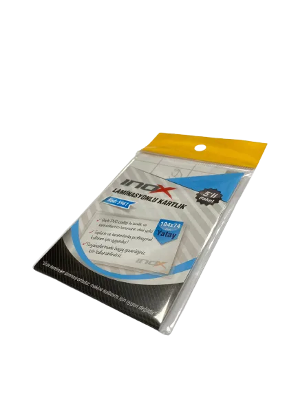 Inox 104x74 Mm Yatay Laminasyonlu Kartlık 5"li 5961