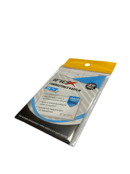 Inox 104x74 Mm Yatay Laminasyonlu Kartlık 5"li 5961