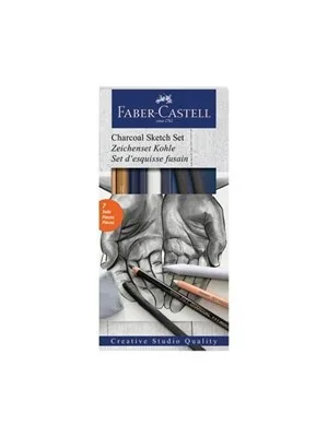 Faber Castell Kömür Sketch Seti 7"li 114002