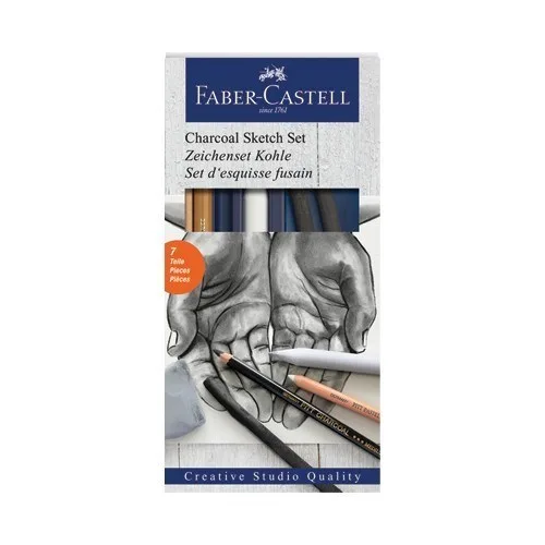 Faber Castell Kömür Sketch Seti 7"li 114002
