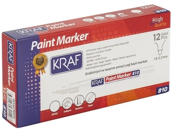Kraf Paınt Marker Kalem Beyaz 810