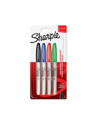 Sharpie Fine Permanent Markör Pastel Renk 4'lü 2065402