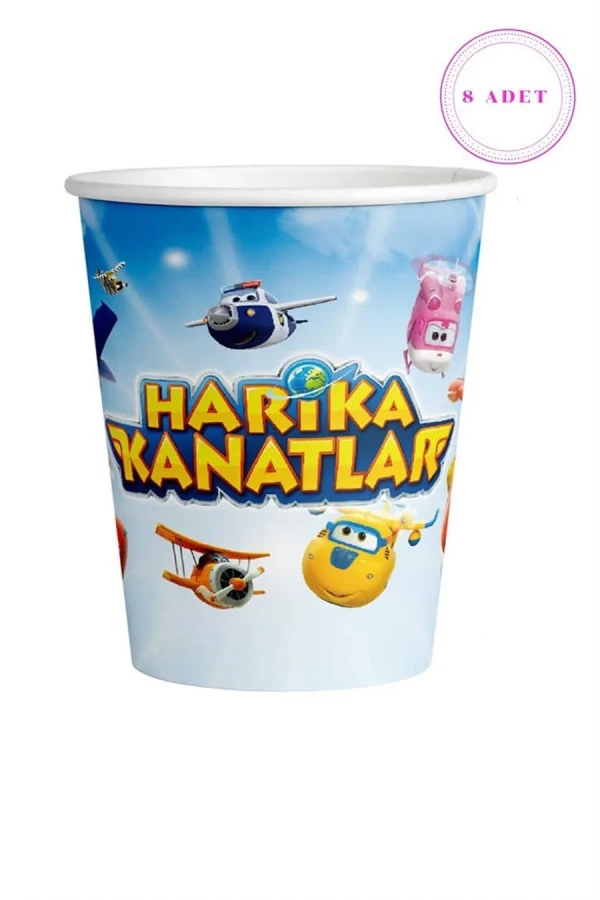 Nedi Karton Bardak Lisanslı 8 Li Harika Kanatlar 86511