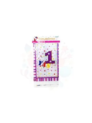 Nedi 108x180 Cm Masa Örtüsü 1 Yaş Pembe-mavi Tmo-7304