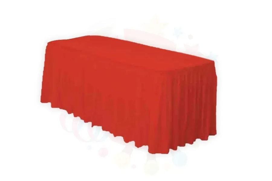 Nedi 74x426 Cm Masa Eteği Kırmızı 10797r