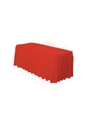 Nedi 74x426 Cm Masa Eteği Kırmızı 10797r