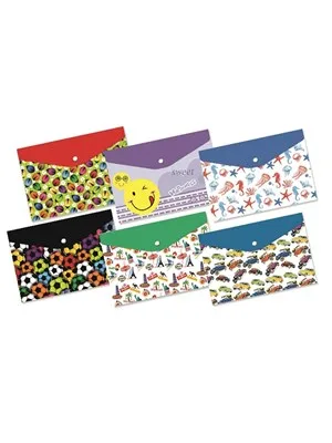 Ticon A4 Çıtçıtlı Zarf Dosya Desenli 201741