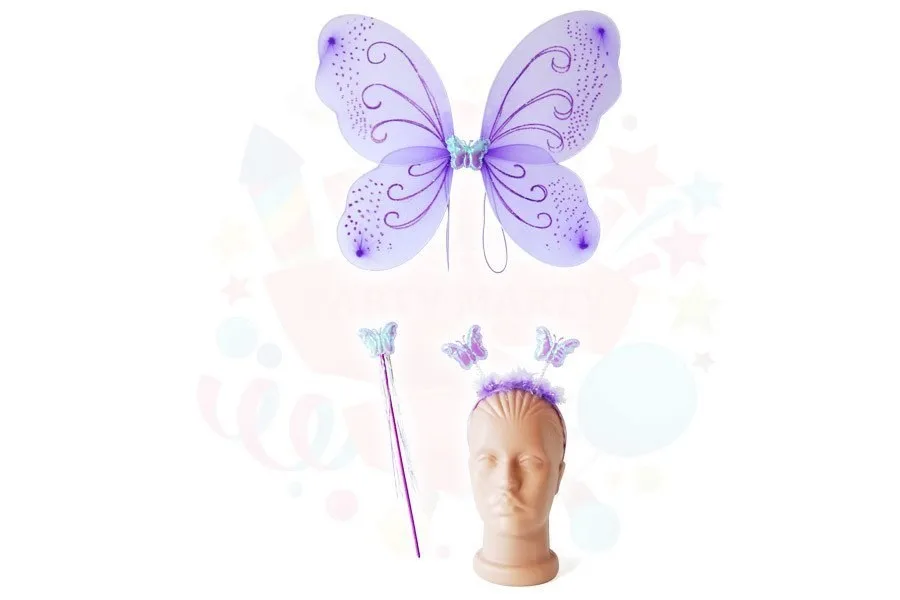 Nedi Kanat Takım Kelebek Mor (kanat-taç-asa) 0182pu