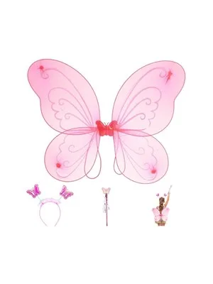 Nedi Kanat Takım Kelebek Pembe (kanat-taç-asa) 0182p