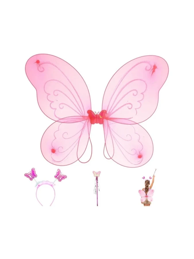 Nedi Kanat Takım Kelebek Pembe (kanat-taç-asa) 0182p