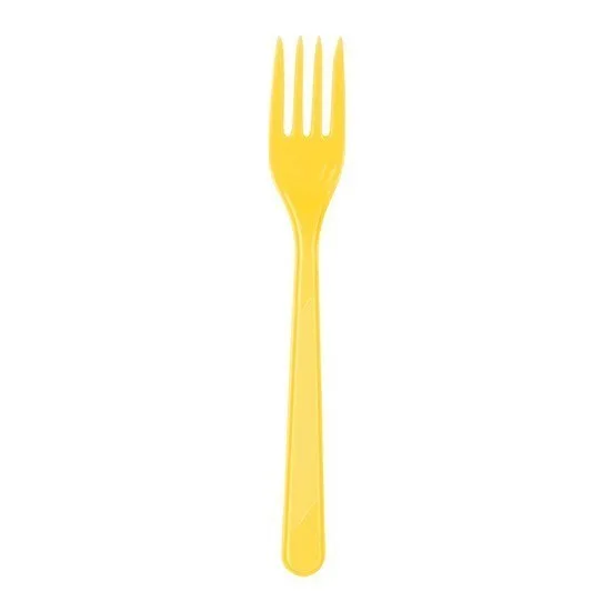 Nedi Plastik Çatal 25"li Sarı 41002\30095