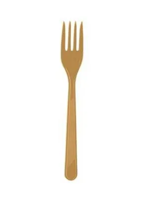 Nedi Plastik Çatal 25"li Altın 70510