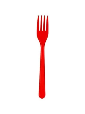 Nedi Plastik Çatal 25"li Kırmızı 74342k\30088
