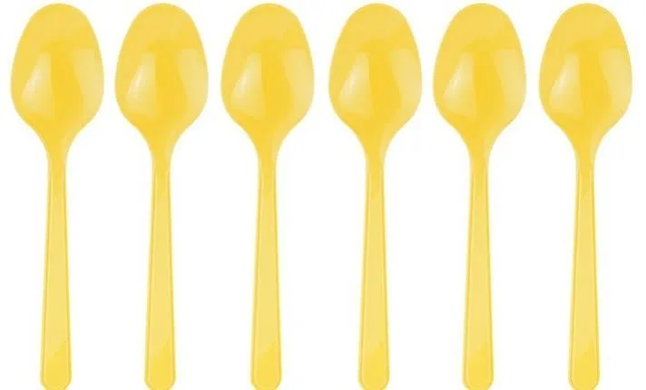Nedi Plastik Kaşık 25"li Sarı 41004