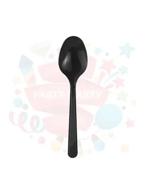 Nedi Plastik Kaşık 25"li Siyah 41244