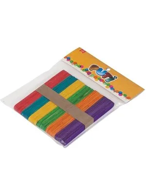 Puti Ahşap Çubuk Renkli 50"li 4605