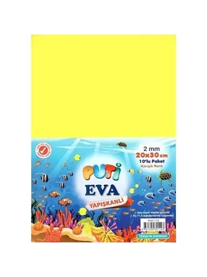 Puti A4 2 Mm Eva Karışık Renk 10"lu 1116