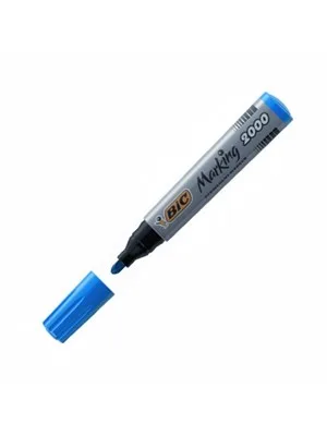Bic 2000 Permanent Marker Kalem Yuvarlak Uç Mavi