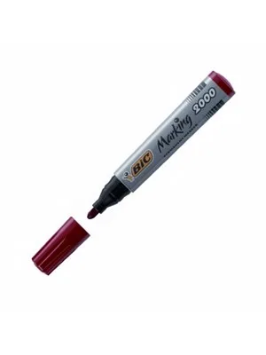 Bic 2000 Permanent Marker Kalem Yuvarlak Uç Kırmızı