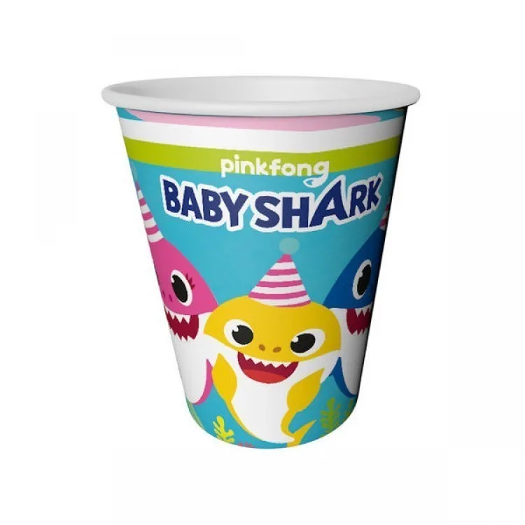 Nedi Karton Bardak Lisanslı 8 Li Baby Shark 55638