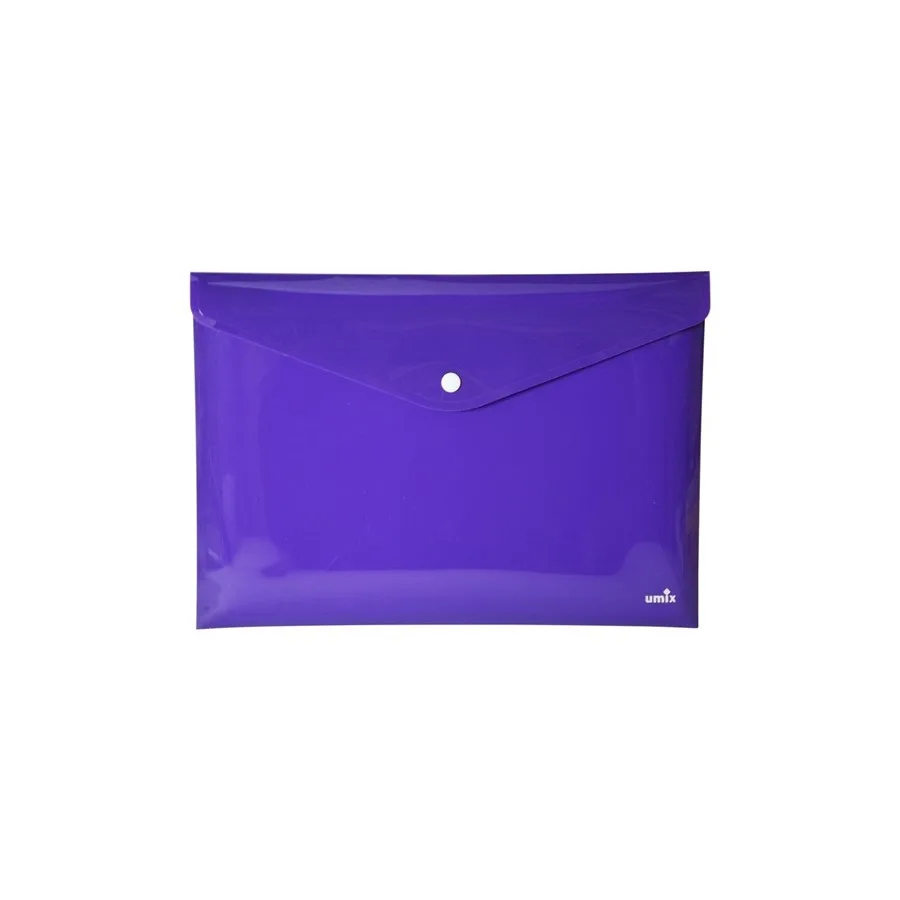 Umix A4 Çıtçıtlı Zarf Dosya Mor U1121n-mo
