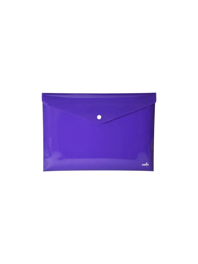 Umix A4 Çıtçıtlı Zarf Dosya Mor U1121n-mo