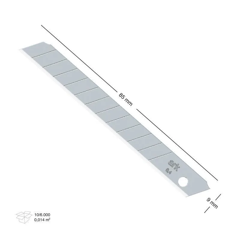 Ark Technık 18 Mm No:2 Maket Bıçağı Yedeği 10"lu 356
