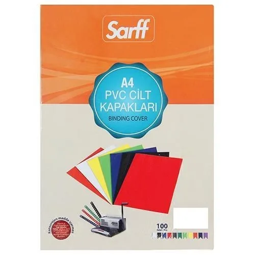 Sarff A3 160mic Cilt Kapağı Şeffaf 100"lü 15201022