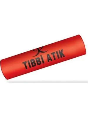 Koroplast 80x110 Cm Jumbo Boy İpli Tıbbi Atık Çöp Poşeti 10''lu Kırmızı St01500286