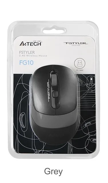 A4 Tech Fg10 2000 Dpı Nano Kablosuz Optik Mouse Gri