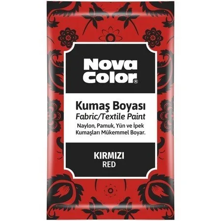 Nova Color 12 Gr Toz Kumaş Boyası Kırmızı Nc-901