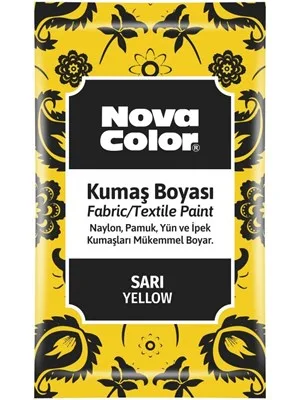 Nova Color 12 Gr Toz Kumaş Boyası Sarı Nc-900