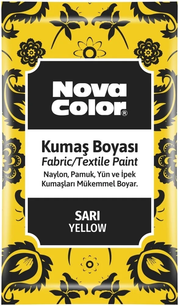 Nova Color 12 Gr Toz Kumaş Boyası Sarı Nc-900