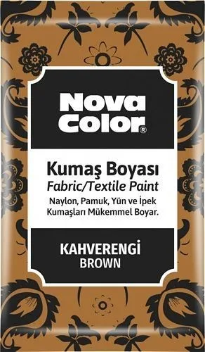 Nova Color 12 Gr Toz Kumaş Boyası Kahverengi Nc-905
