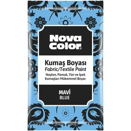 Nova Color 12 Gr Toz Kumaş Boyası Mavi Nc-902