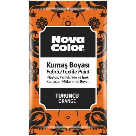 Nova Color 12 Gr Toz Kumaş Boyası Turuncu Nc-906