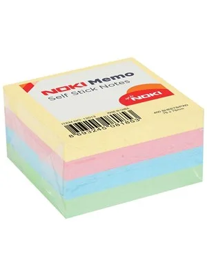 Noki Memo 75x75 Yapışkanlı Not Kağıdı Pastel Renkler 12013