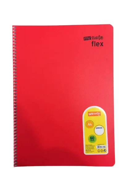 Umur Mynote Flex Neon A4 Pp Kapak Spiralli Defter Kareli 40 Yp Mfxne-a440-k