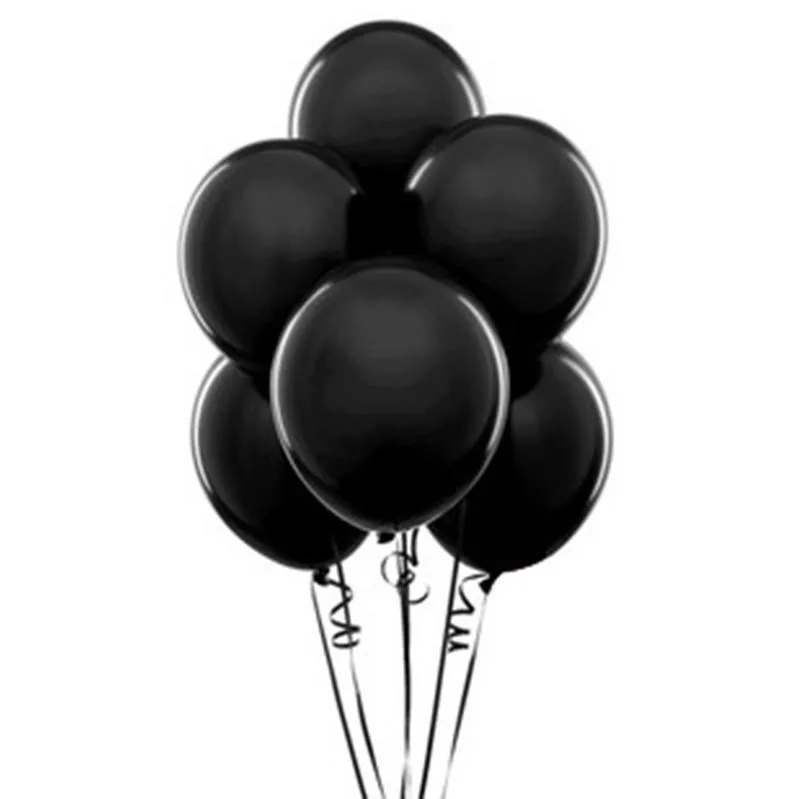 Nedi Düz Renk Balon Siyah 100"lü Pm-72007