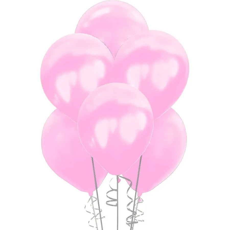 Nedi Düz Renk Balon Açık Pembe 100"lü 10073-72019